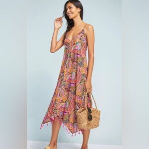 Anthropologie Paisley Midi Dress